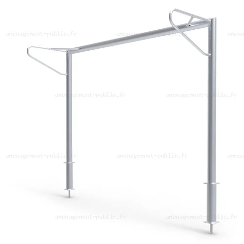 Cage de but fixe de 3x2m avec oreilles en aluminium